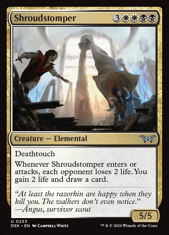 2024 Duskmourn: House of Horror Shroudstomper #233 uncommon card image