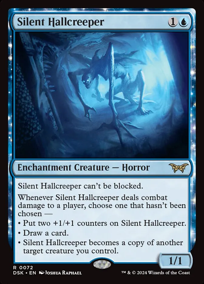 2024 Duskmourn: House of Horror Silent Hallcreeper #72 rare card image