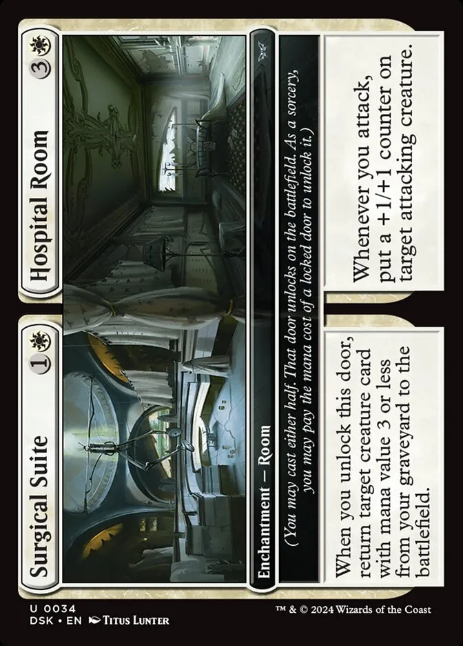 2024 Duskmourn: House of Horror Surgical Suite // Hospital Room #34 uncommon card image