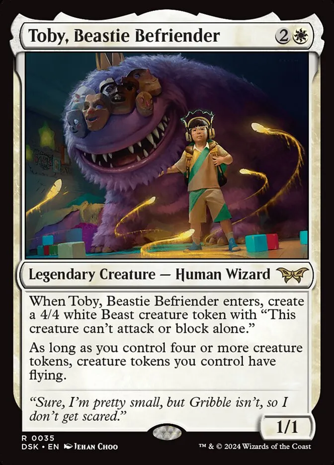 2024 Duskmourn: House of Horror Toby, Beastie Befriender #35 rare card image