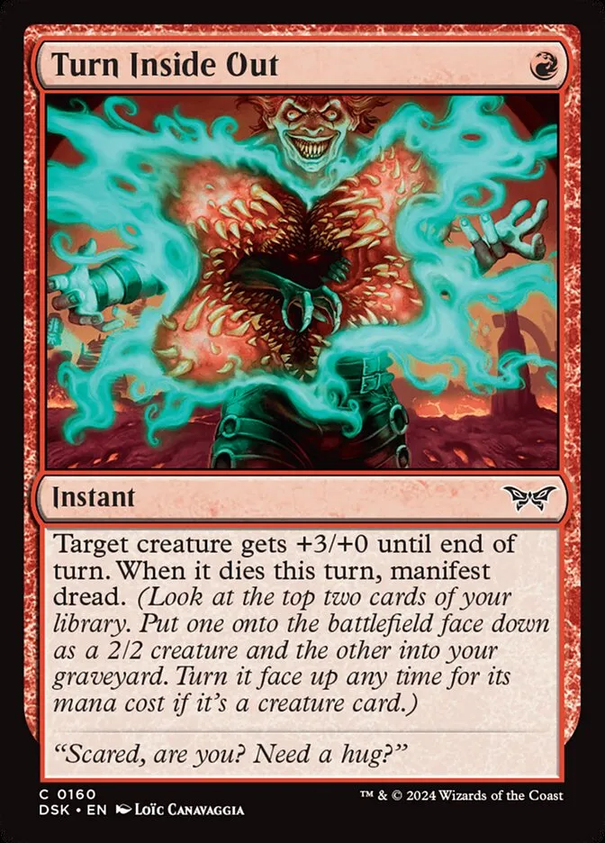 2024 Duskmourn: House of Horror Turn Inside Out #160 common card image