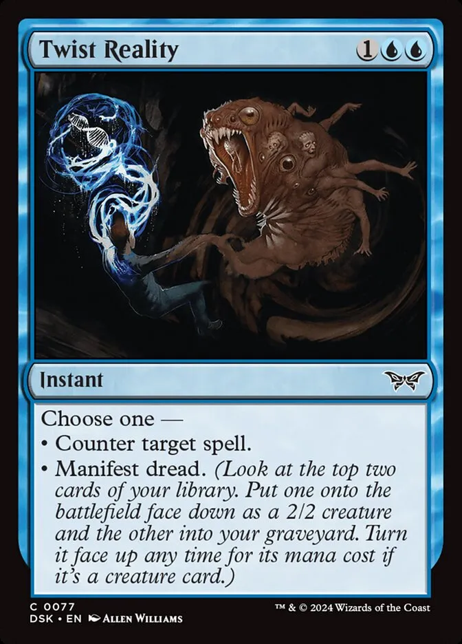 2024 Duskmourn: House of Horror Twist Reality #77 common card image