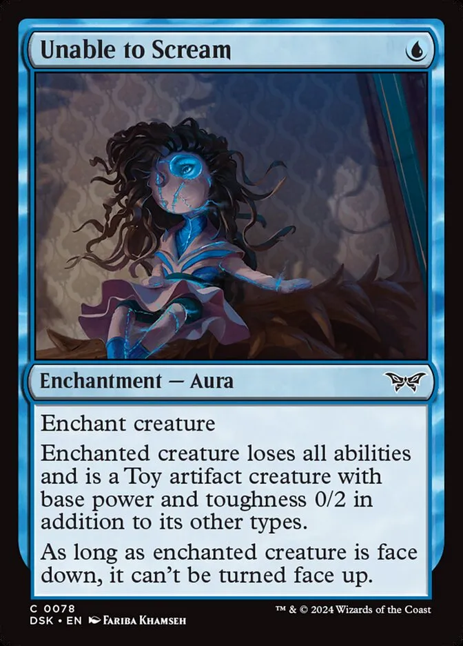 2024 Duskmourn: House of Horror Unable to Scream #78 common card image