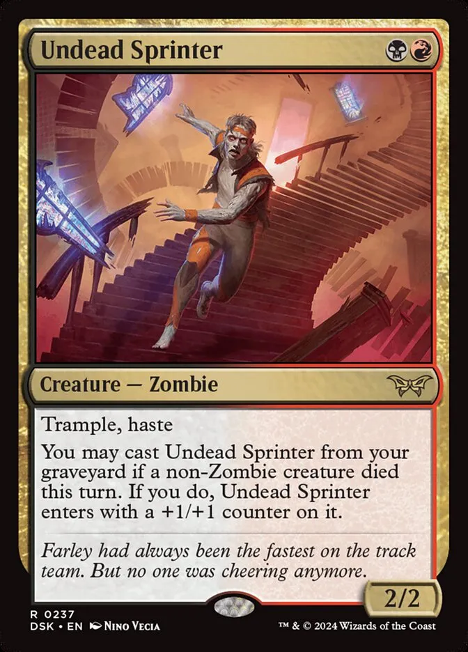 2024 Duskmourn: House of Horror Undead Sprinter #237 rare card image