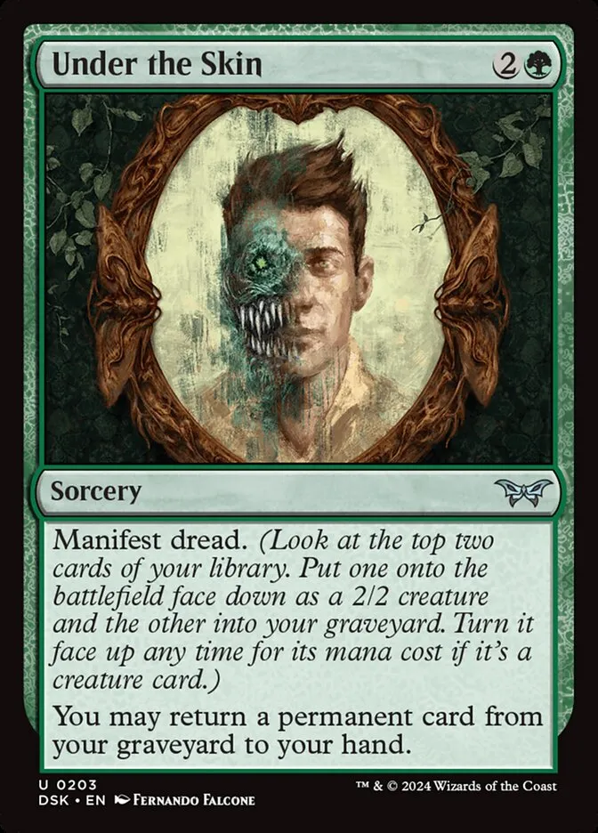 2024 Duskmourn: House of Horror Under the Skin #203 uncommon card image