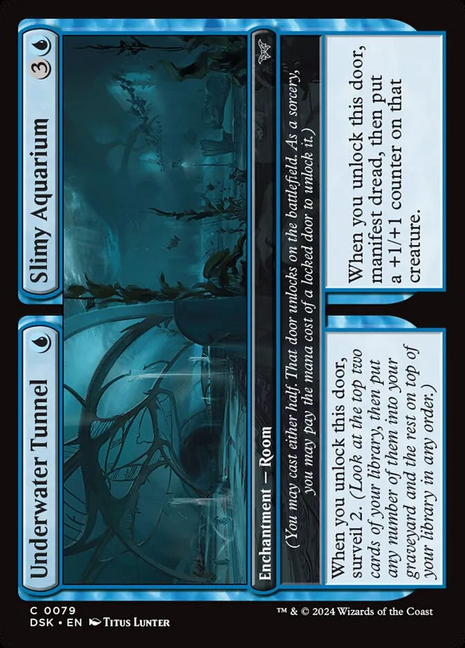 2024 Duskmourn: House of Horror Underwater Tunnel // Slimy Aquarium #79 common card image