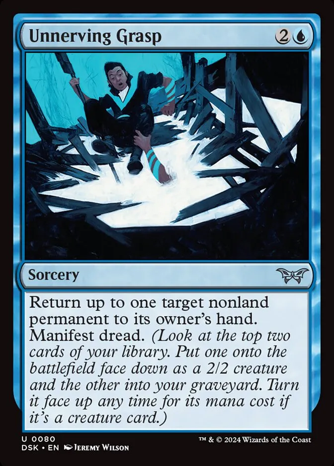 2024 Duskmourn: House of Horror Unnerving Grasp #80 uncommon card image
