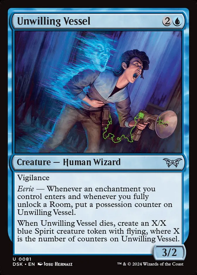 2024 Duskmourn: House of Horror Unwilling Vessel #81 uncommon card image