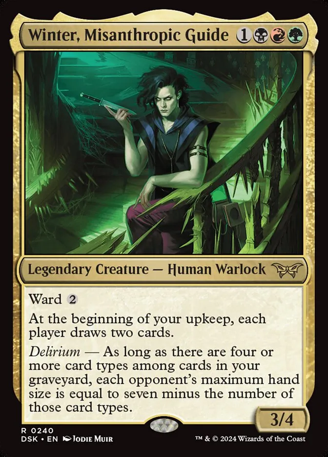 2024 Duskmourn: House of Horror Winter, Misanthropic Guide #240 rare card image