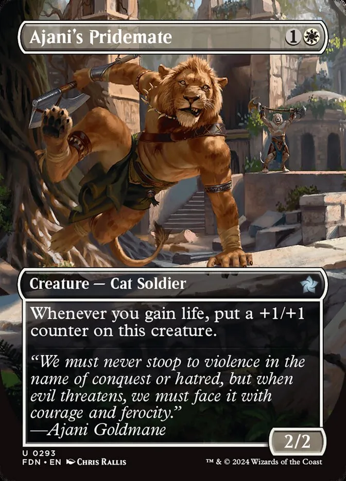 2024 Foundations Ajani's Pridemate uncommon #293 uncommon card image