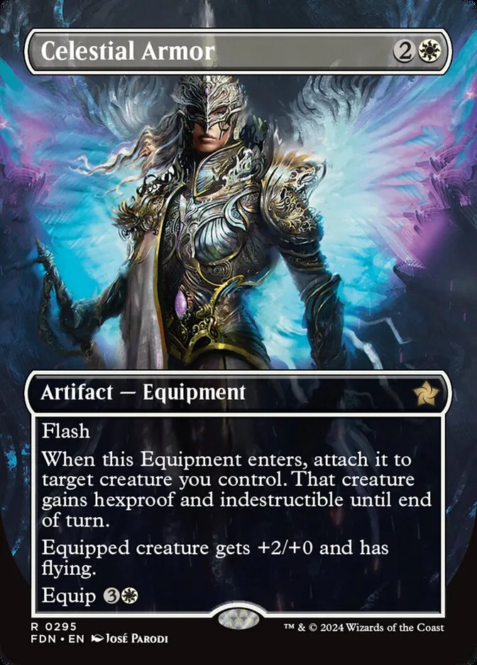 2024 Foundations Celestial Armor [Foil] rare #295 rare card image