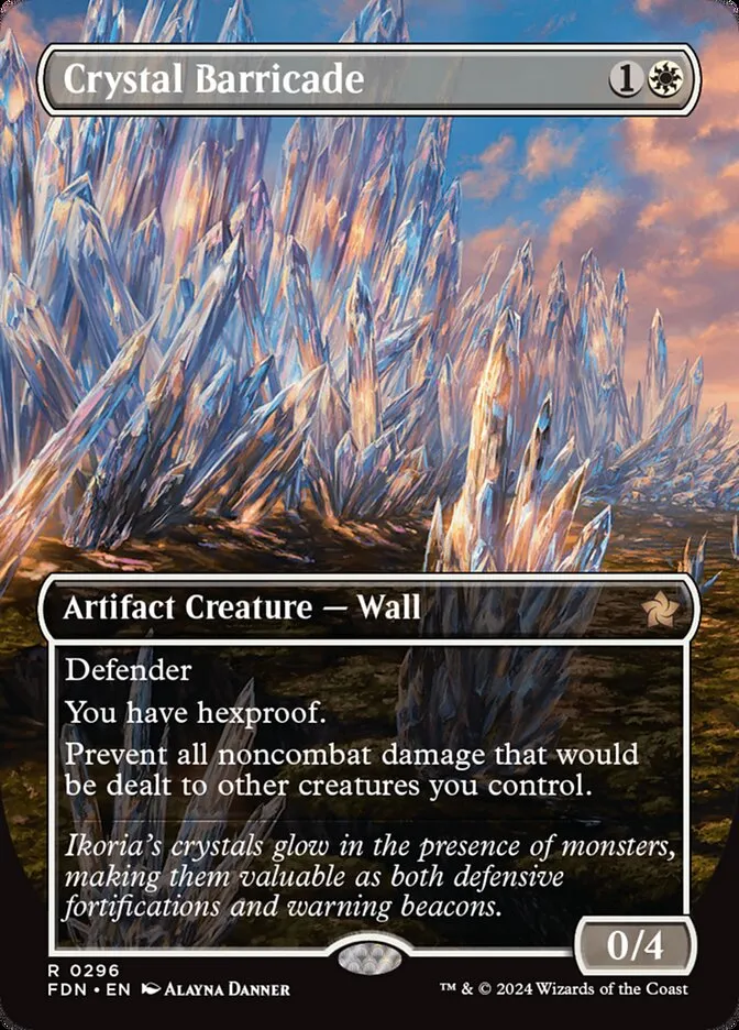 2024 Foundations Crystal Barricade #296 rare card image