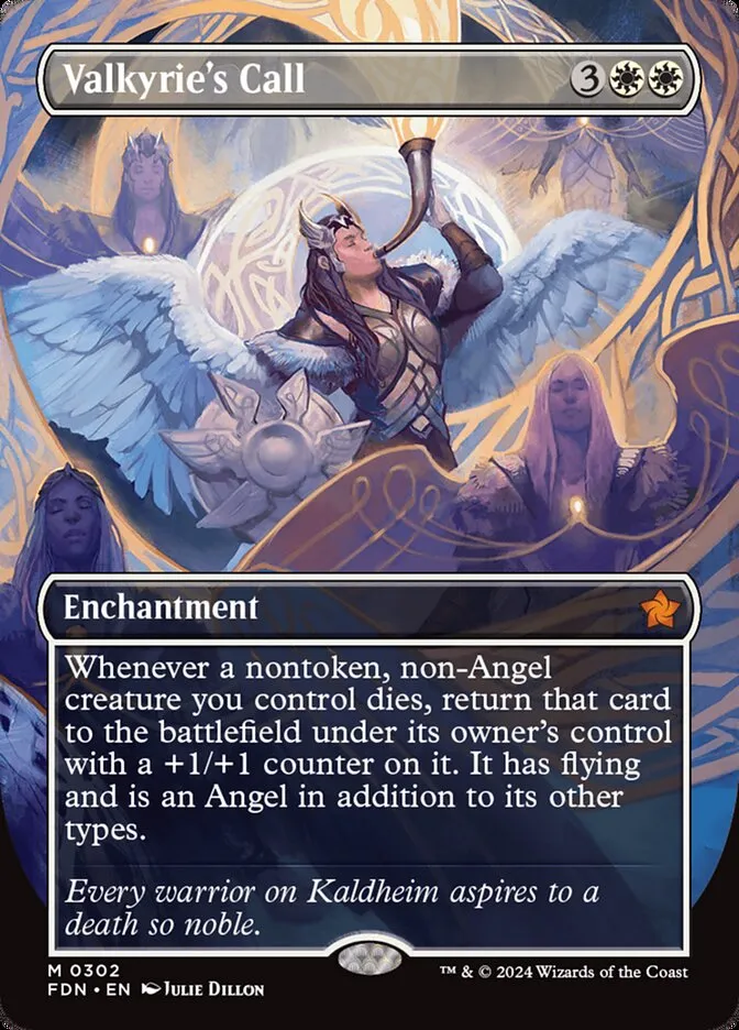 2024 Foundations Valkyrie's Call mythic #302 mythic card image