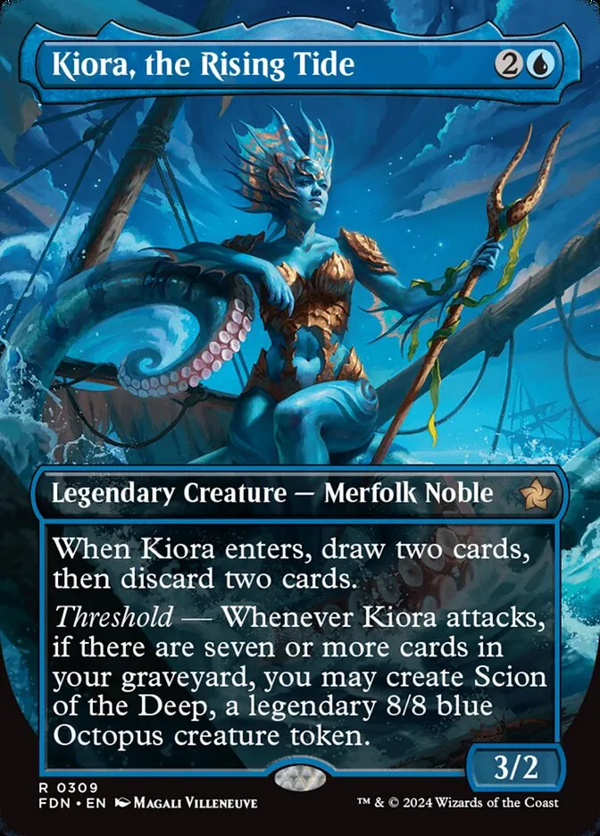 2024 Foundations Kiora, the Rising Tide #309 rare card image