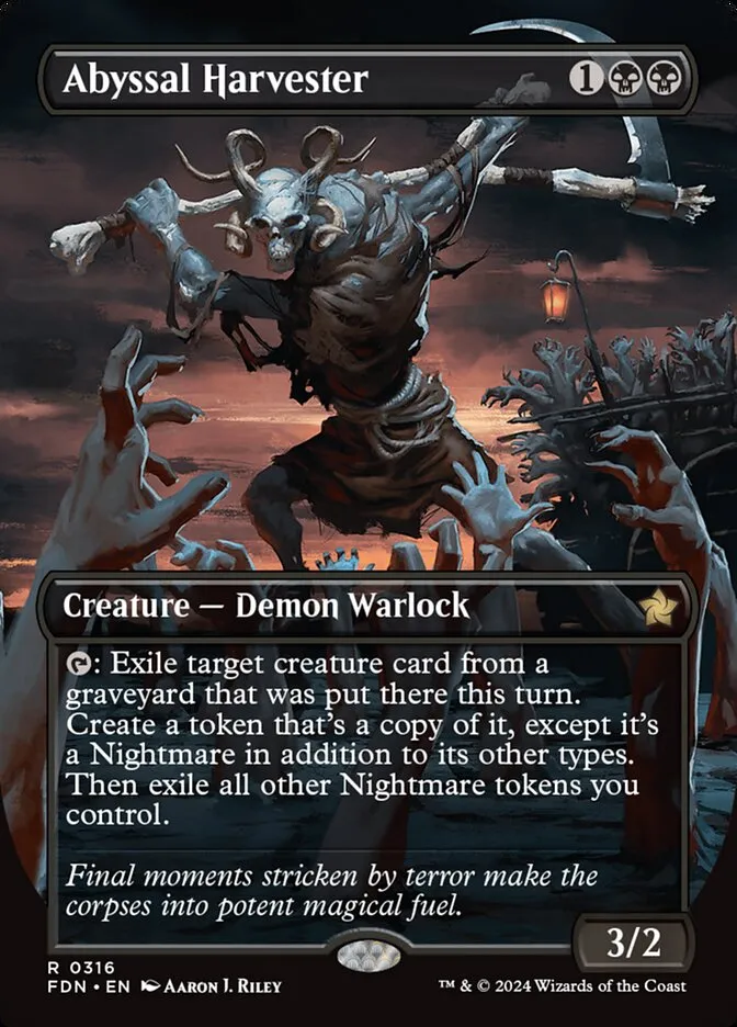 2024 Foundations Abyssal Harvester #316 rare card image