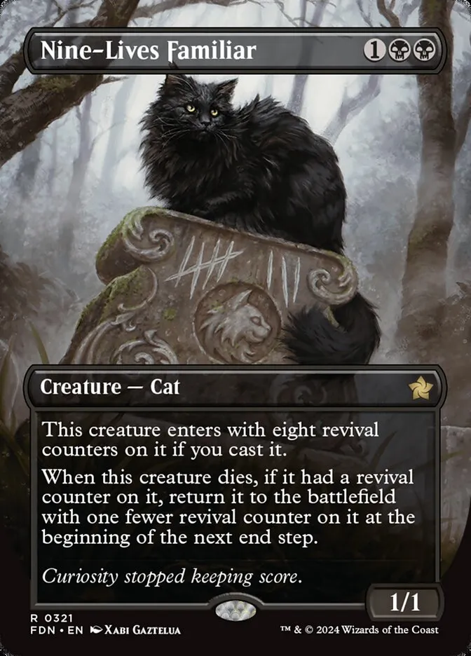 2024 Foundations Nine-Lives Familiar #321 rare card image