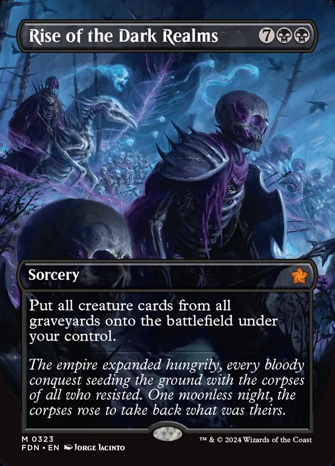 2024 Foundations Rise of the Dark Realms mythic #323 mythic card image