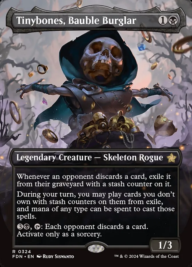 2024 Foundations Tinybones, Bauble Burglar rare #324 rare card image