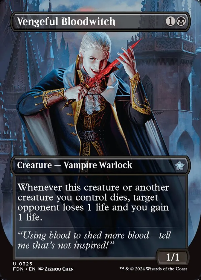 2024 Foundations Vengeful Bloodwitch #325 uncommon card image