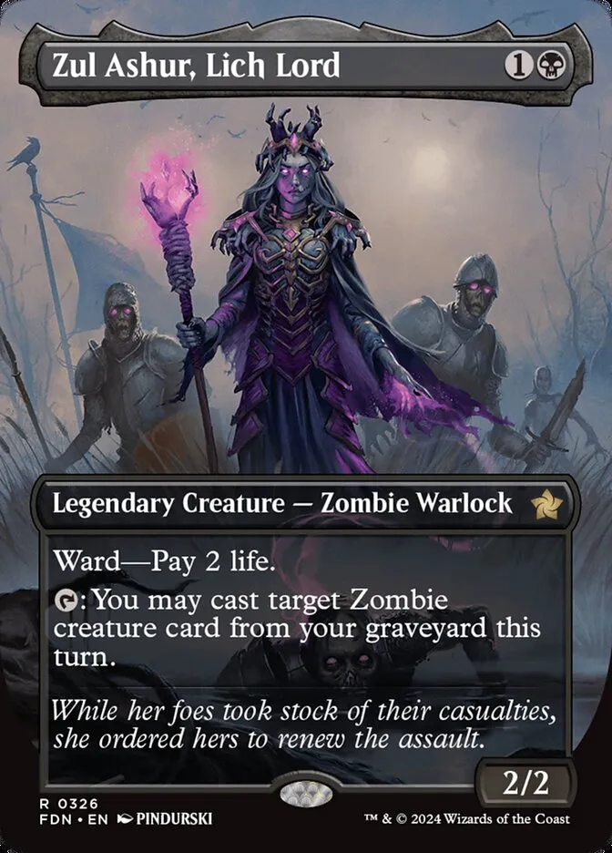 2024 Foundations Zul Ashur, Lich Lord #326 rare card image