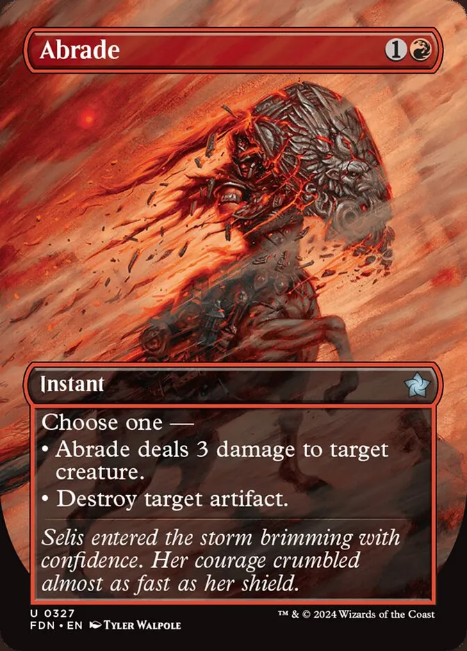 2024 Foundations Abrade uncommon #327 uncommon card image
