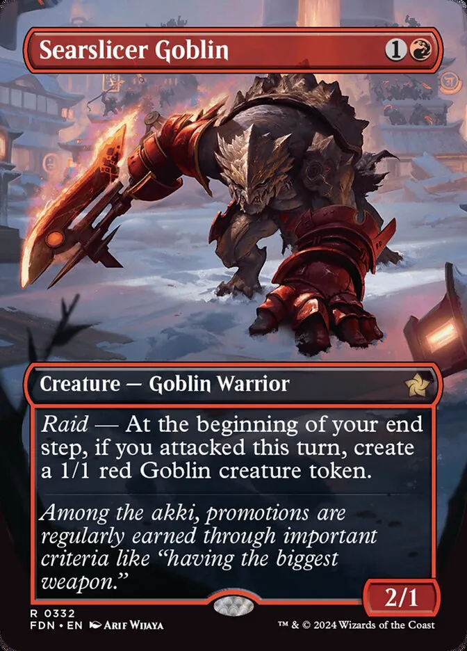 2024 Foundations Searslicer Goblin #332 rare card image