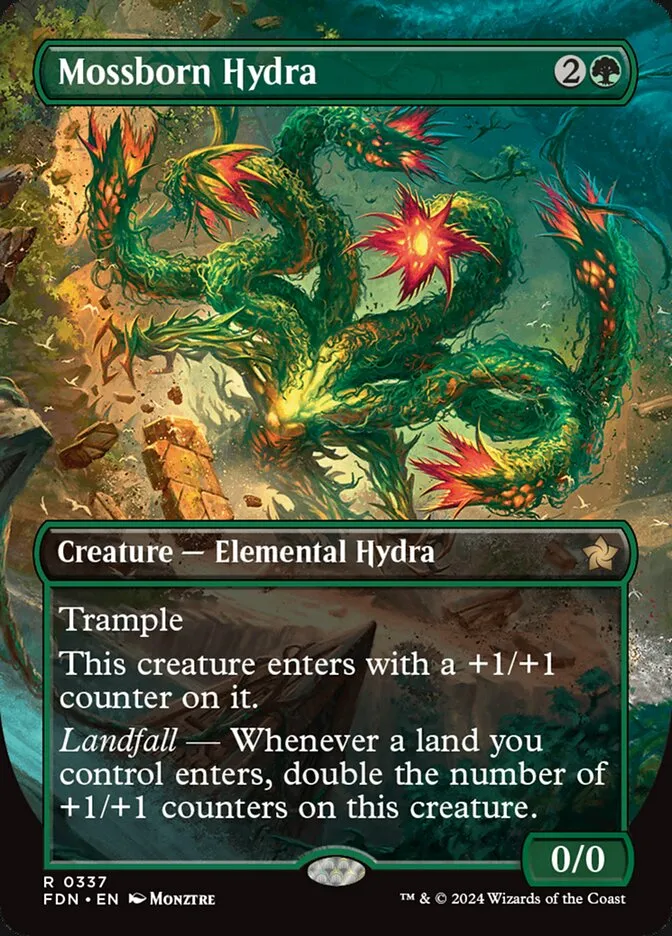 2024 Foundations Mossborn Hydra #337 rare card image