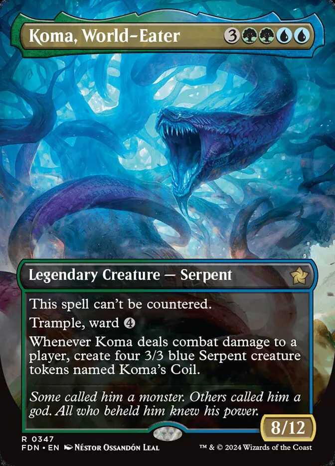 2024 Foundations Koma, World-Eater #347 rare card image