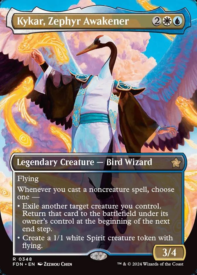 2024 Foundations Kykar, Zephyr Awakener #348 rare card image