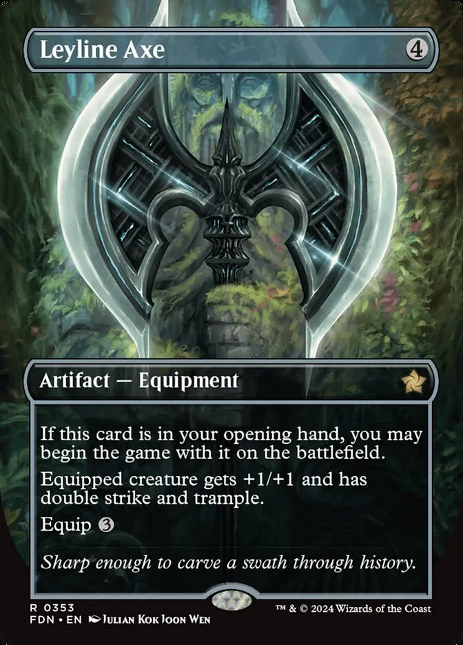 2024 Foundations Leyline Axe rare #353 rare card image