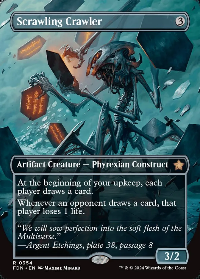 2024 Foundations Scrawling Crawler rare #354 rare card image