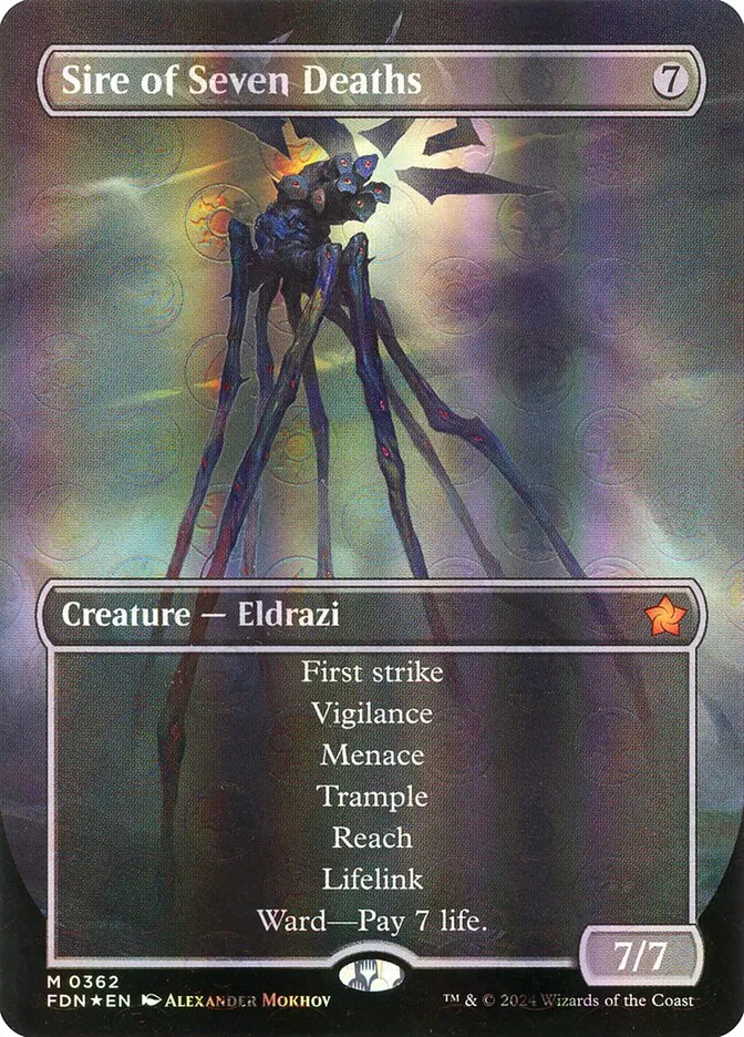 2024 Foundations Sire of Seven Deaths mythic #362 mythic card image