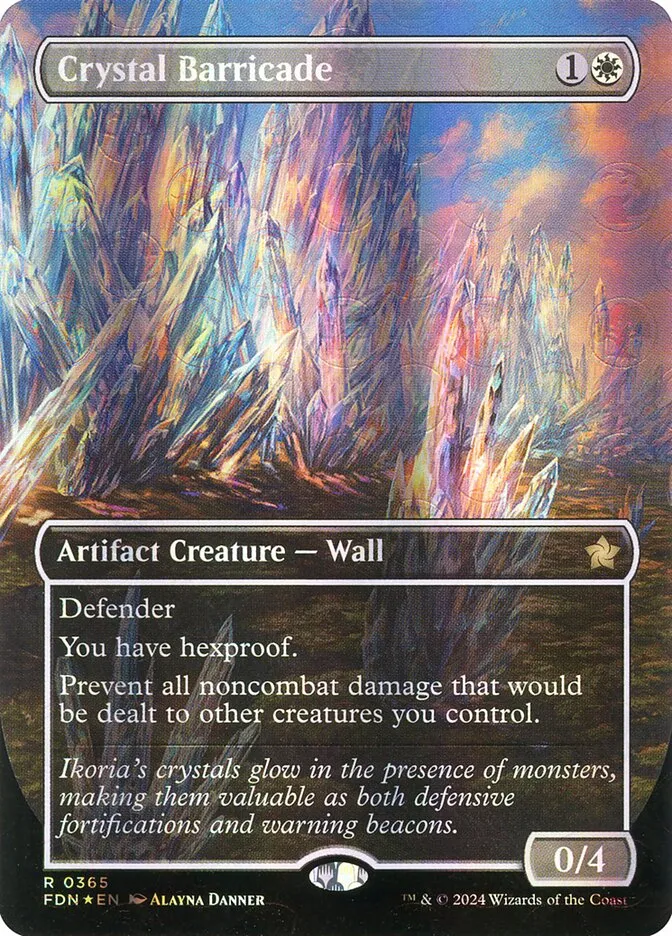 2024 Foundations Crystal Barricade #365 rare card image