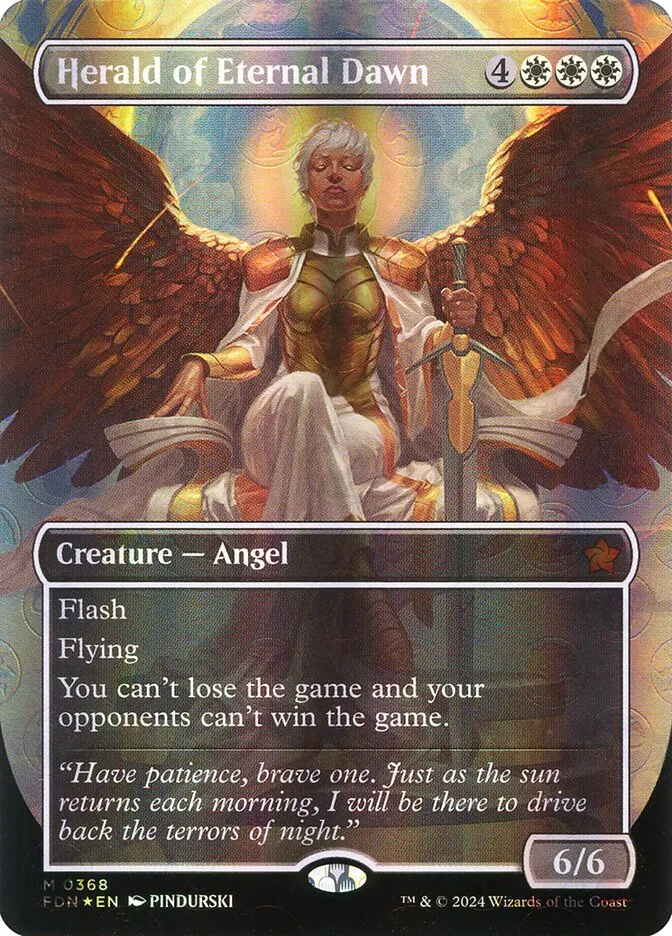 2024 Foundations Herald of Eternal Dawn mythic #368 mythic card image