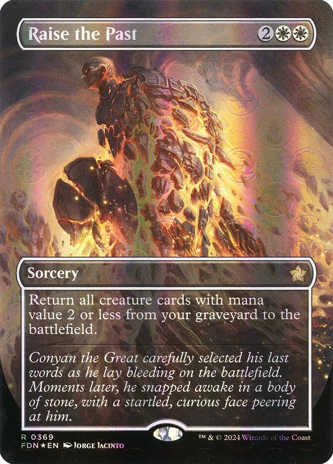 2024 Foundations Raise the Past #369 rare card image