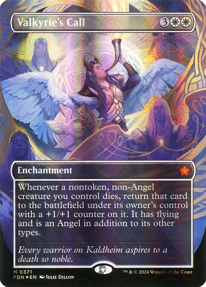 2024 Foundations Valkyrie's Call mythic #371 mythic card image