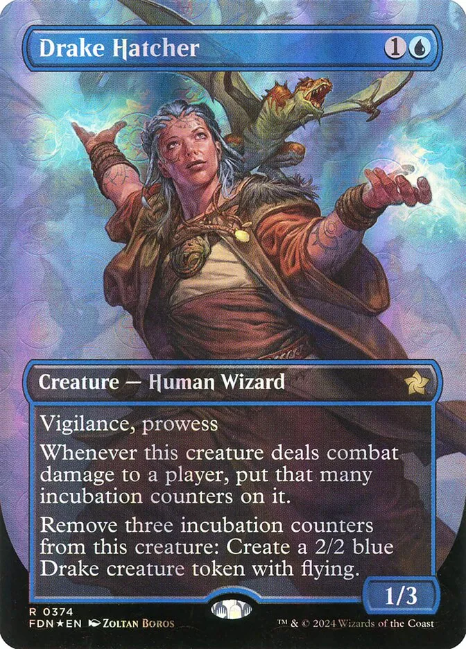 2024 Foundations Drake Hatcher rare #374 rare card image