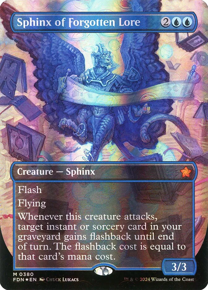 2024 Foundations Sphinx of Forgotten Lore #380 mythic card image