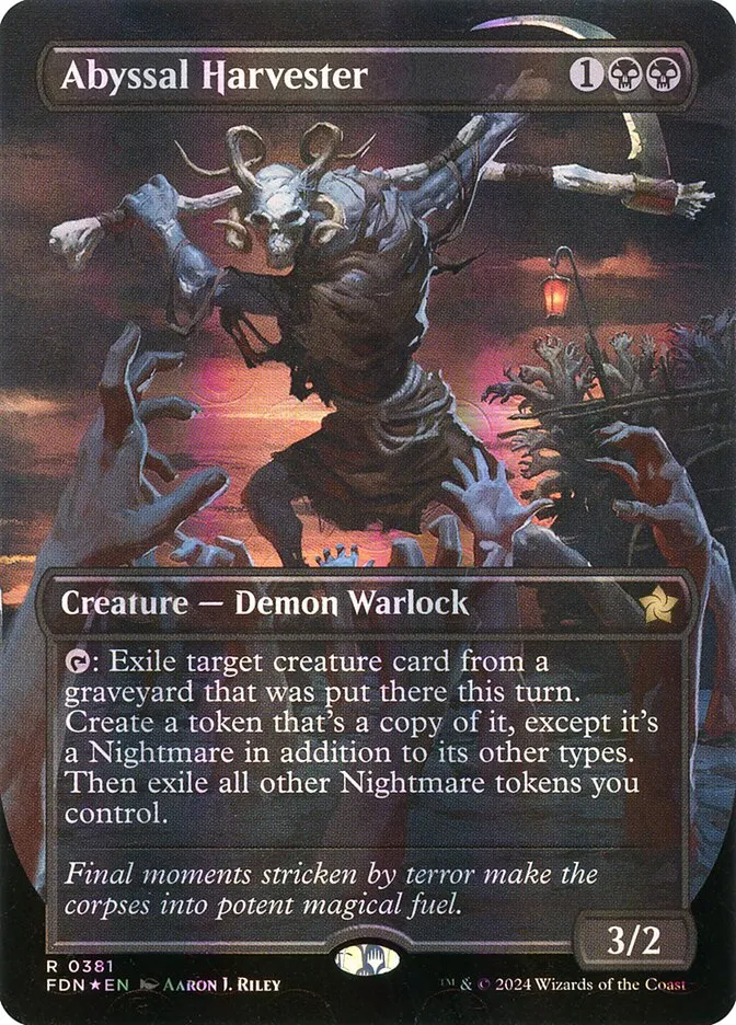 2024 Foundations Abyssal Harvester #381 rare card image