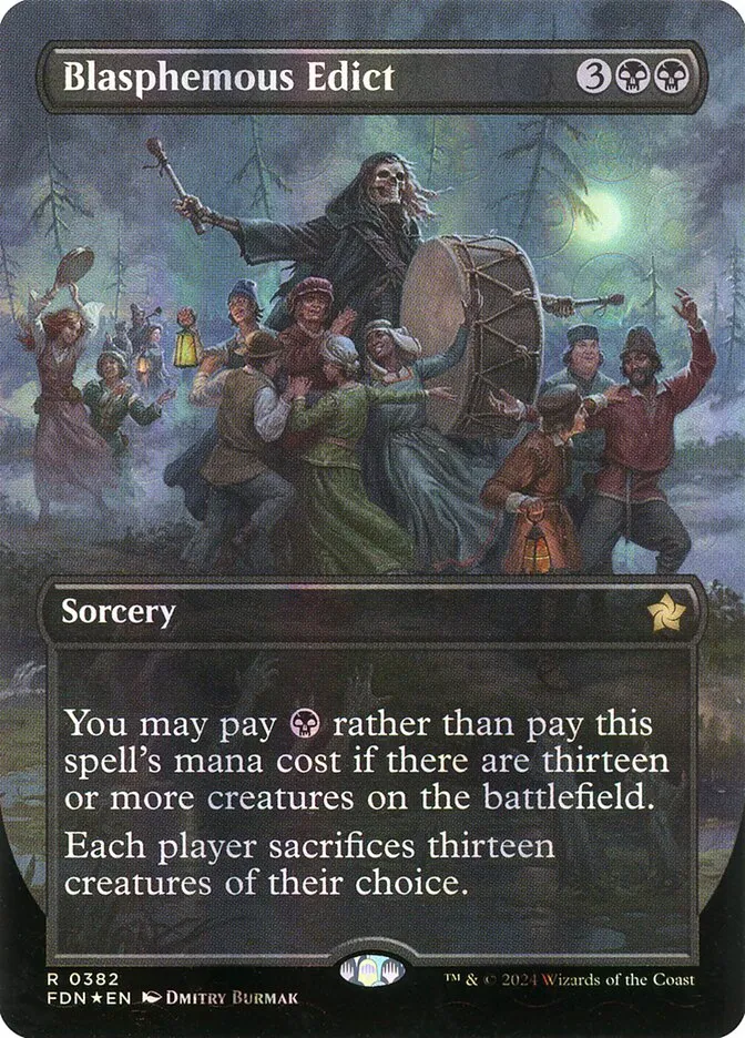 2024 Foundations Blasphemous Edict rare #382 rare card image