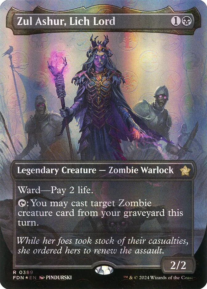 2024 Foundations Zul Ashur, Lich Lord #389 rare card image