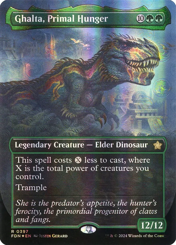 2024 Foundations Ghalta, Primal Hunger #397 rare card image