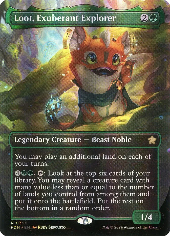 2024 Foundations Loot, Exuberant Explorer rare #398 rare card image