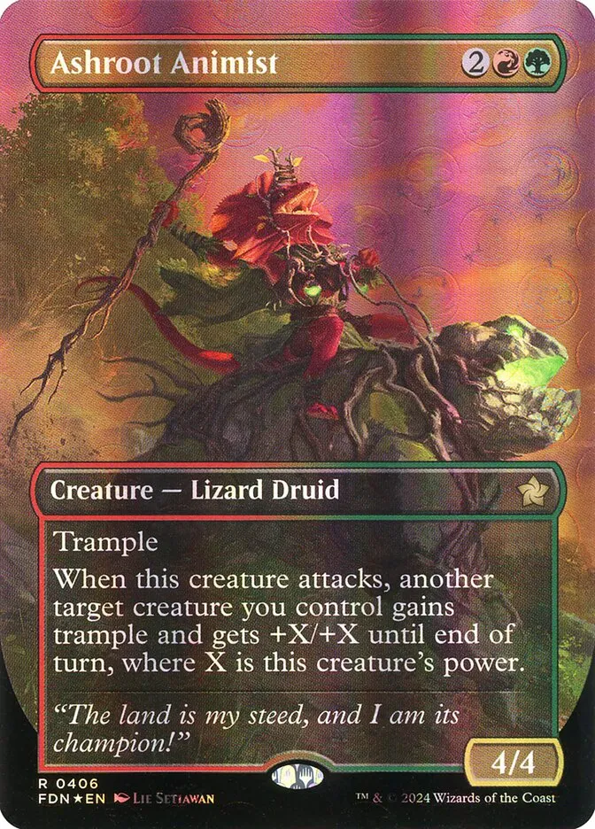 2024 Foundations Ashroot Animist rare #406 rare card image