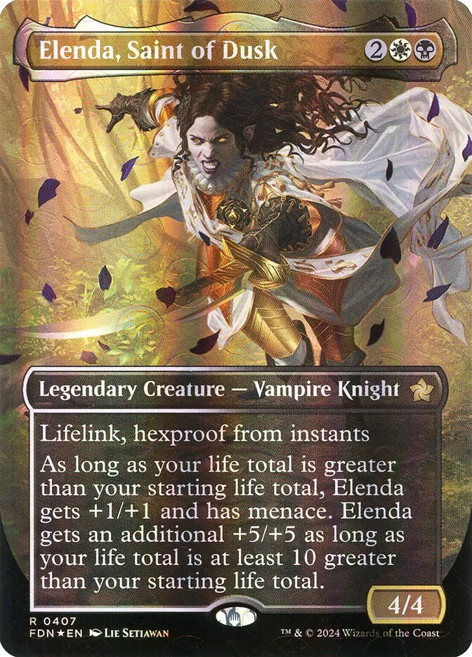 2024 Foundations Elenda, Saint of Dusk #407 rare card image