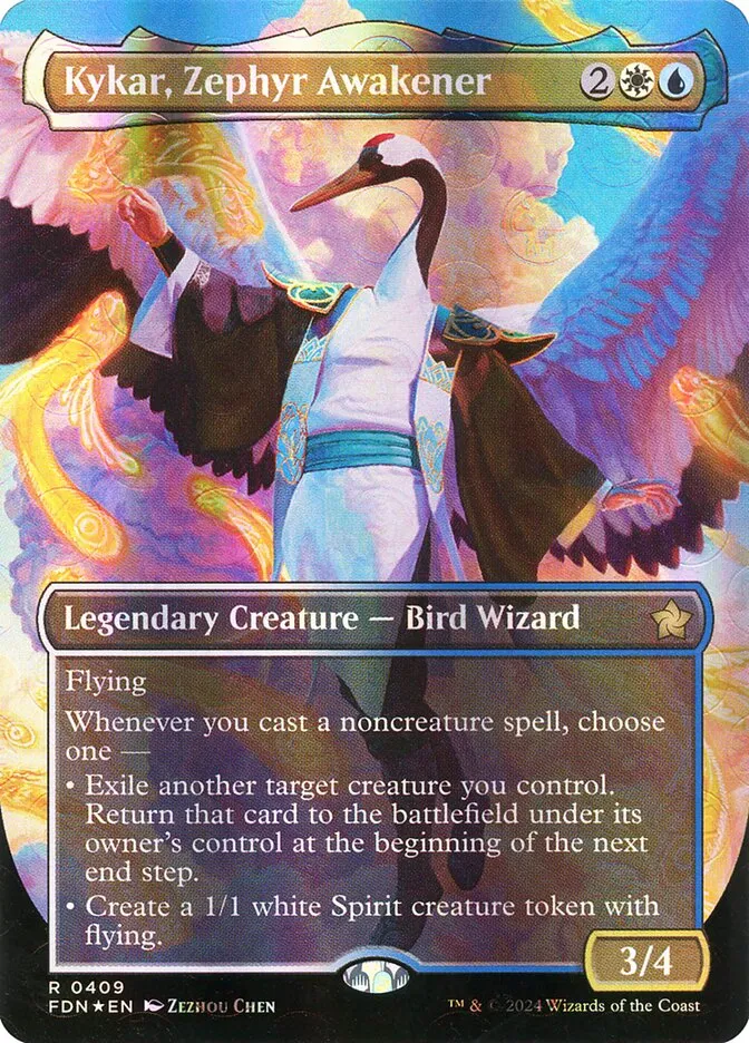 2024 Foundations Kykar, Zephyr Awakener #409 rare card image