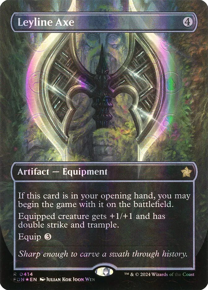 2024 Foundations Leyline Axe rare #414 rare card image