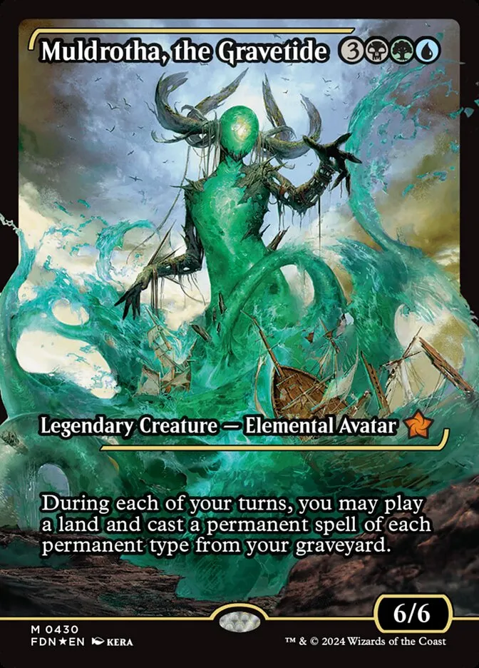2024 Foundations Muldrotha, the Gravetide #430 mythic card image