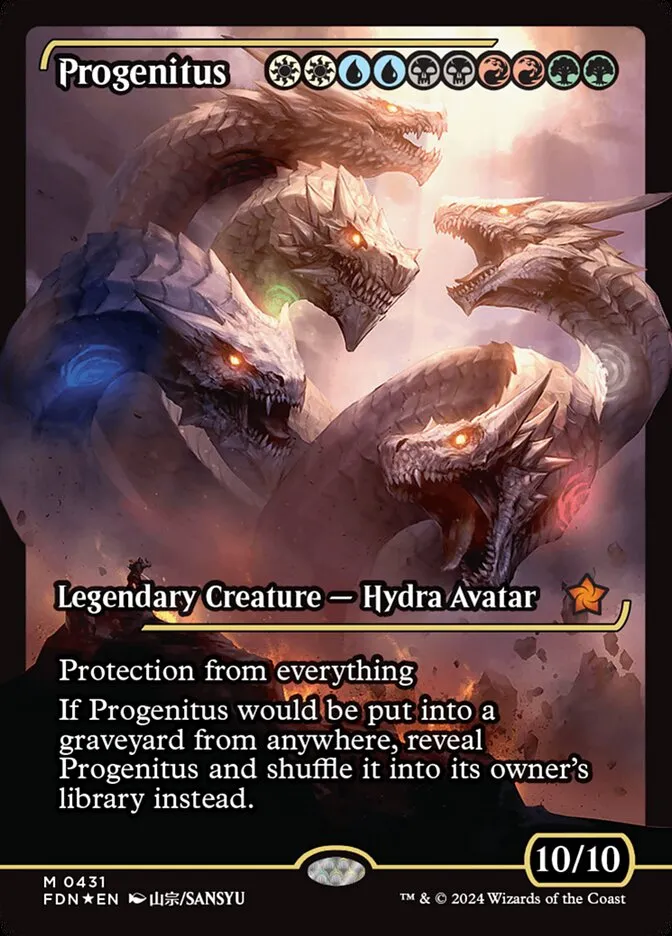 2024 Foundations Progenitus mythic #431 mythic card image