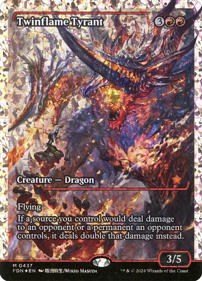 2024 Foundations Twinflame Tyrant mythic #437 mythic card image